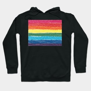 LGBTQ+ Crosshatch Pride Flag Hoodie